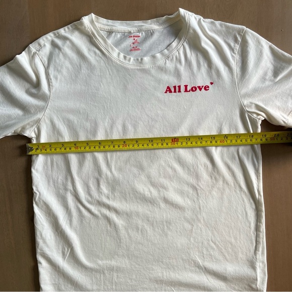 Jillian Harris X Joe Fresh All Love White Tee with Red Print - Picture 8 of 9